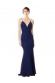 Open Back Sleeveless Spaghetti Straps Mermaid Stretch Crepe Formal Dress / Bridesmaid Dress Worcester