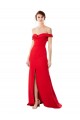 Sleeveless Off the Shoulder A-Line Stretch Crepe Bridesmaid Dress / Evening Dress Worcester