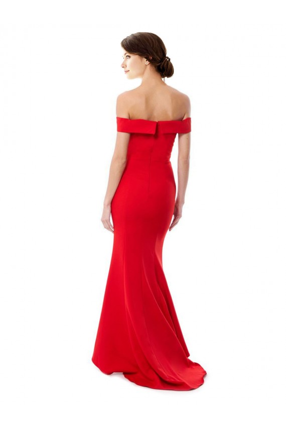 Sleeveless Off the Shoulder Mermaid Stretch Crepe Formal Evening Dress / Prom Dress / Bridesmaid Dress Worcester