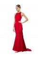 Open Back Sleeveless Halter Neck Mermaid Stretch Crepe Formal Evening Gown / Bridesmaid Dress Worcester