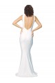 Low Back Sleeveless High Neck Sheath Stretch Crepe Formal Evening Gown / Prom Dress / Bridesmaid Dress Worcester