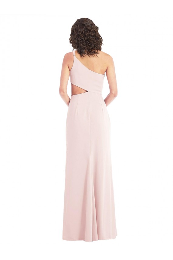 Pink Sleeveless One Shoulder Trumpet Stretch Crepe Formal Evening Gown / Prom Dress / Bridesmaid Dress Worcester