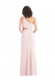 Pink Sleeveless One Shoulder Trumpet Stretch Crepe Formal Evening Gown / Prom Dress / Bridesmaid Dress Worcester