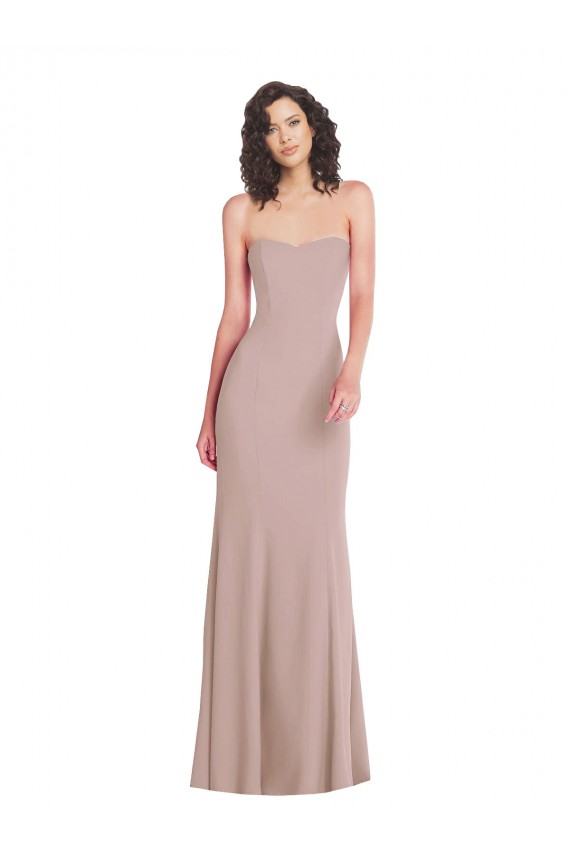 Dusty Pink Sleeveless Sweetheart Mermaid Stretch Crepe Formal Dress / Bridesmaid Dress Worcester