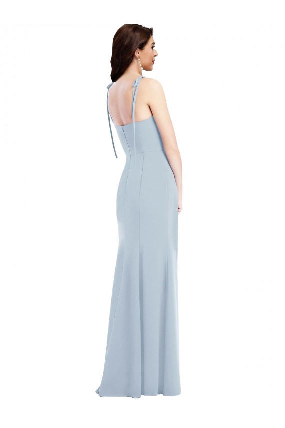Low Back Sleeveless Strapless Trumpet Stretch Crepe Bridesmaid Dress / Formal Dress Worcester
