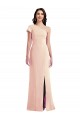 Cap Sleeves One Shoulder Trumpet Stretch Crepe Formal Evening Gown / Prom Dress / Bridesmaid Dress Worcester