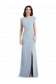 Open Back Cap Sleeves Trumpet Stretch Crepe Formal Evening Gown / Prom Dress / Bridesmaid Dress Worcester