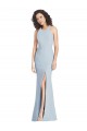 Criss Cross Open Back Sleeveless Halter Neck Trumpet Stretch Crepe Evening Dress / Bridesmaid Dress Worcester