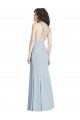 Criss Cross Open Back Sleeveless Halter Neck Trumpet Stretch Crepe Evening Dress / Bridesmaid Dress Worcester