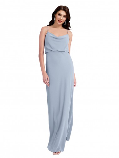 V-Back Sleeveless Spaghetti Straps Sheath Stretch Crepe Formal Evening Gown / Prom Dress / Bridesmaid Dress Worcester