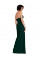 Low Back Midnight Green Sleeveless Scoop Neck Sheath Stretch Crepe Formal Evening Gown / Prom Dress / Bridesmaid Dress Worcester