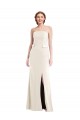 Ivory Sleeveless Strapless Trumpet Stretch Crepe Semi Formal Evening Dress / Prom Dress / Bridesmaid Dress Worcester