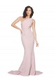 Mauve Sleeveless One Shoulder Sheath Stretch Crepe Semi Formal Evening Dress / Prom Dress / Bridesmaid Dress Worcester