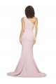 Mauve Sleeveless One Shoulder Sheath Stretch Crepe Semi Formal Evening Dress / Prom Dress / Bridesmaid Dress Worcester