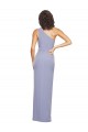 Smoke Blue Sleeveless One Shoulder Sheath Stretch Crepe Formal Evening Gown / Prom Dress / Bridesmaid Dress Worcester