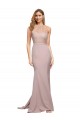 Dusty Pink Sleeveless Sweetheart Sheath Stretch Crepe Formal Evening Gown / Prom Dress / Bridesmaid Dress Worcester