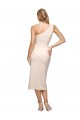 Nude Sleeveless One Shoulder Sheath Stretch Crepe Formal Evening Gown / Prom Dress / Bridesmaid Dress Worcester