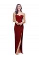 Low Back Sleeveless Sweetheart Sheath Stretch Crepe Bridesmaid Dress / Evening Dress Worcester