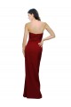 Low Back Sleeveless Sweetheart Sheath Stretch Crepe Bridesmaid Dress / Evening Dress Worcester
