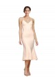 Low Back Sleeveless V-Neck Sheath Stretch Crepe Evening Gown / Prom Dress / Bridesmaid Dress Worcester