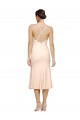 Low Back Sleeveless V-Neck Sheath Stretch Crepe Evening Gown / Prom Dress / Bridesmaid Dress Worcester