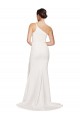 Ivory Sleeveless One Shoulder Sheath Stretch Crepe Semi Formal Evening Dress / Prom Dress / Bridesmaid Dress Worcester