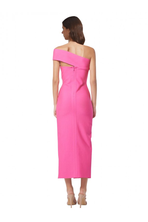 Sleeveless One Shoulder Sheath Stretch Crepe Evening Gown / Prom Dress / Bridesmaid Dress Worcester