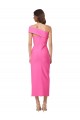 Sleeveless One Shoulder Sheath Stretch Crepe Evening Gown / Prom Dress / Bridesmaid Dress Worcester