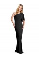 Flutter Sleeves One Shoulder Sheath Stretch Crepe Formal Evening Gown / Prom Dress / Bridesmaid Dress Worcester