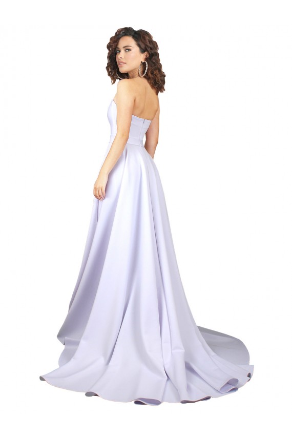 Sleeveless Sweetheart A-Line Stretch Crepe Beach Wedding Dress Worcester
