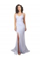 Low Back Sleeveless Spaghetti Straps Mermaid Stretch Crepe Beach Wedding Dress Worcester