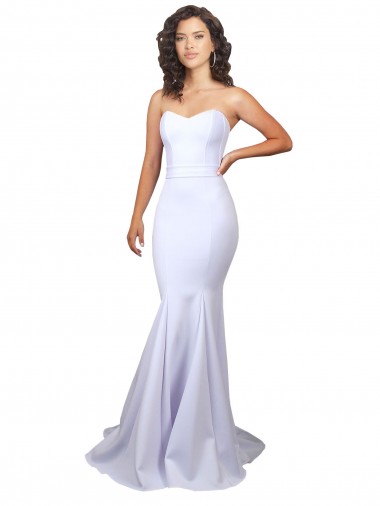 Sleeveless Sweetheart Mermaid Stretch Crepe Beach Wedding Dresses Worcester
