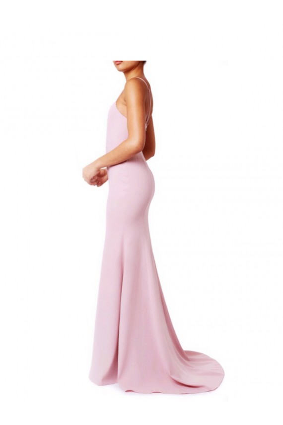 Criss Cross Open Back Sleeveless Spaghetti Straps Mermaid, Sheath Stretch Crepe Prom Dress / Bridesmaid Dress Worcester