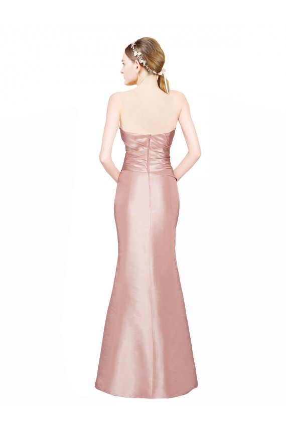 Low Back Sleeveless Sweetheart A-Line Stretch Satin Formal Evening Gown / Prom Dress / Bridesmaid Dress Worcester