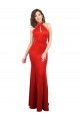 Keyhole Back Sleeveless Halter Neck Mermaid Stretch Satin Formal Evening Gown / Prom Dress / Bridesmaid Dress Worcester