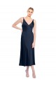 V-Back Sleeveless V-Neck A-Line Stretch Satin Formal Evening Gown / Prom Dress / Bridesmaid Dress Worcester