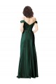V-Back Sleeveless Off the Shoulder A-Line Stretch Satin Formal Evening Gown / Prom Dress / Bridesmaid Dress Worcester
