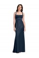 Low Back Sleeveless Square Neck A-Line Stretch Satin Formal Evening Gown / Prom Dress / Bridesmaid Dress Worcester