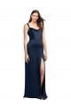Low Back Sleeveless Cowl Neck A-Line Stretch Satin Formal Evening Gown / Prom Dress / Bridesmaid Dress Worcester