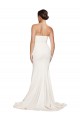 Low Back Ivory Sleeveless Cowl Neck Mermaid Stretch Satin Formal Evening Gown / Prom Dress / Bridesmaid Dress Worcester