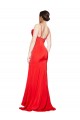 Low Back Sleeveless Cowl Neck Sheath Stretch Satin Formal Evening Gown / Prom Dress / Bridesmaid Dress Worcester
