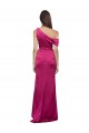 Sleeveless One Shoulder A-Line Stretch Satin Bridesmaid Dress / Evening Dress Worcester
