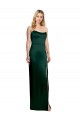 Hunter Sleeveless Scoop Neck A-Line Stretch Satin Formal Evening Gown / Prom Dress / Bridesmaid Dress Worcester