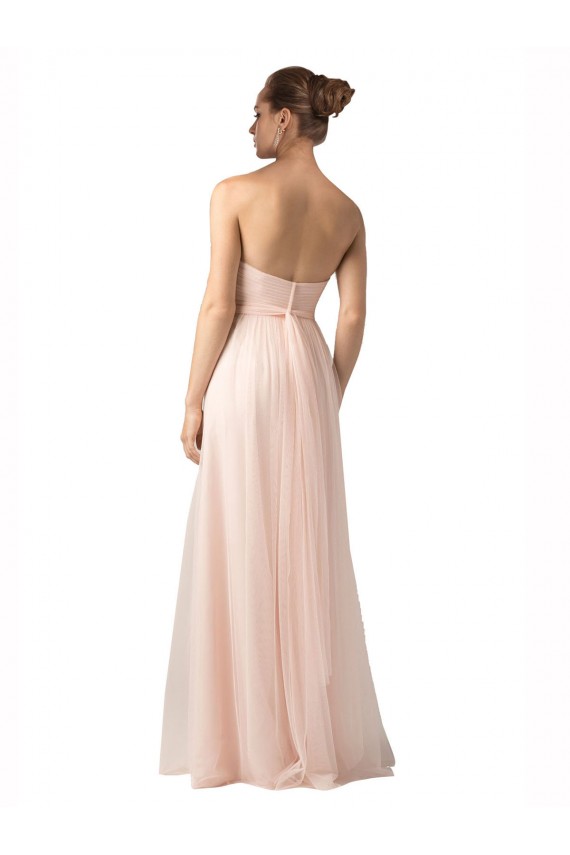 Nude Sleeveless Sweetheart A-Line Tulle Bridesmaid Dress / Evening Dress Worcester