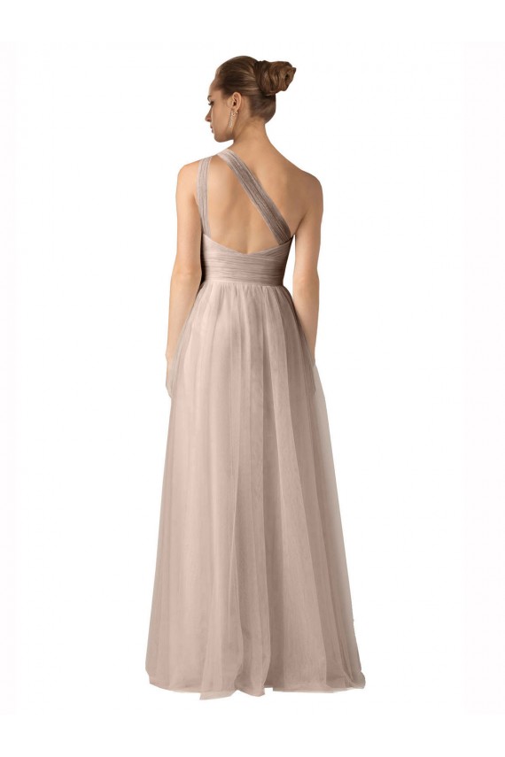 Keyhole Back Sleeveless Spaghetti Straps A-Line Tulle Formal Dress / Bridesmaid Dress Worcester
