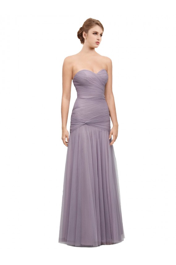 Heather Sleeveless Sweetheart Mermaid Tulle Bridesmaid Dress Worcester