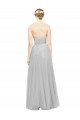 Silver Sleeveless Sweetheart A-Line Tulle Bridesmaid Dress Worcester