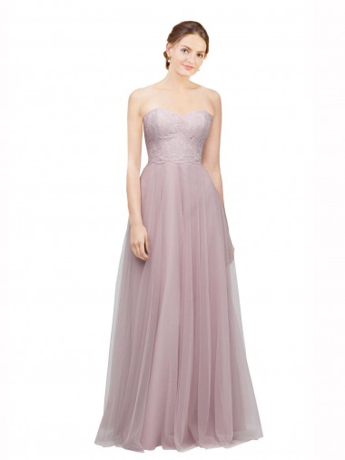 Sleeveless Sweetheart A-Line Tulle & Lace Bridesmaid Dress / Evening Dress Worcester