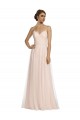 Pink Sleeveless Spaghetti Straps A-Line Tulle Bridesmaid Dress Worcester