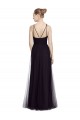 Sleeveless Spaghetti Straps A-Line Tulle Bridesmaid Gown Worcester